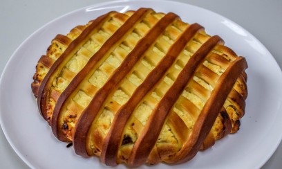 ПИРОГ С ТВОРОГОМ И ГРУШЕЙ