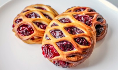 МИНИ-ПИРОГ С ВИШНЕЙ